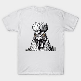 Angry Face Rooster T-Shirt